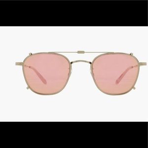 Garett Leight clip on sunglasses